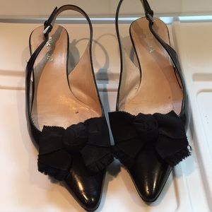 Prada size 5 low heels black